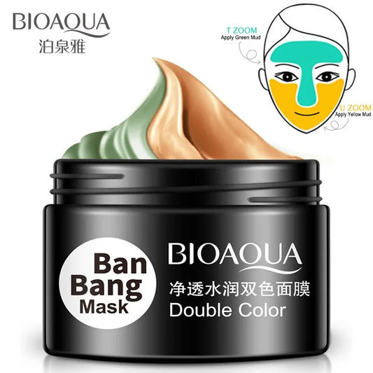 Double Color Face Mask Moisturizing Cream