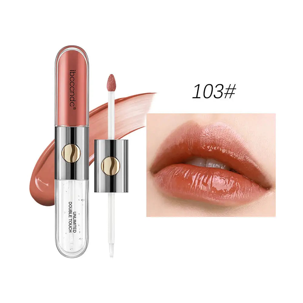 Double-Ended Matte Lip Lacquer Water Proof